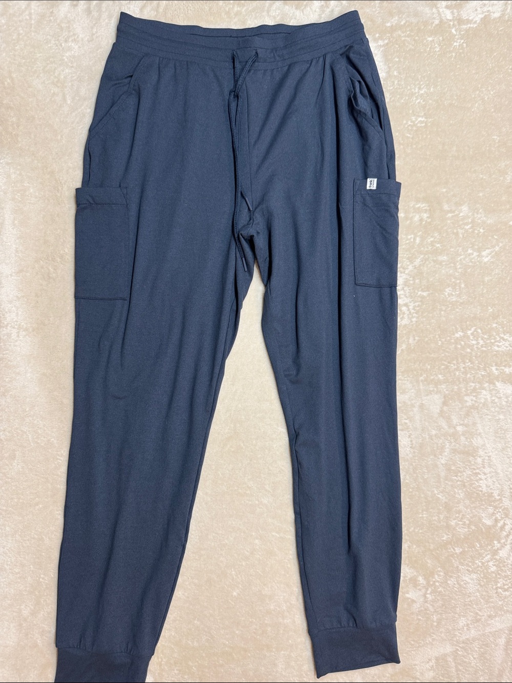 Frank & Oak Women's Navy Blue Cargo Jogger Pants